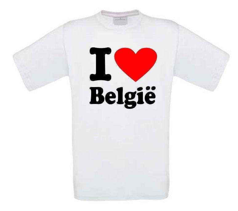 I love Belgie T-shirt hart