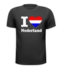 I love Nederland met vlag T-shirt