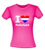 foto 12 I love Nederland t-shirt met rood wit blauw hart Nederlands vlag shirt