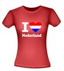 foto 8 I love Nederland t-shirt met rood wit blauw hart Nederlands vlag shirt
