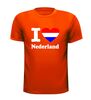 foto 9 I love Nederland t-shirt met rood wit blauw hart Nederlands vlag shirt