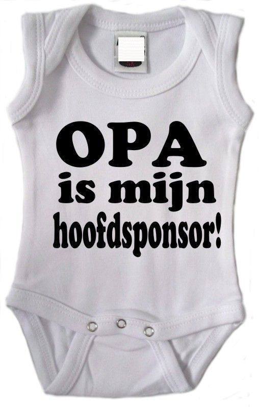 Opa is mijn hoofdsponsor. romper