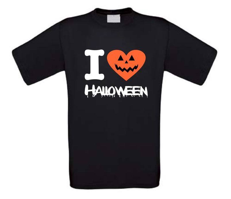 i love halloween t-shirt korte mouw