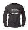 foto 1 Gelukkig is het alweer de laatste maandag van de week t-shirt  t-shirt lange mouw