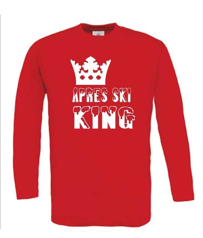 apre ski king t-shirt lange mouw