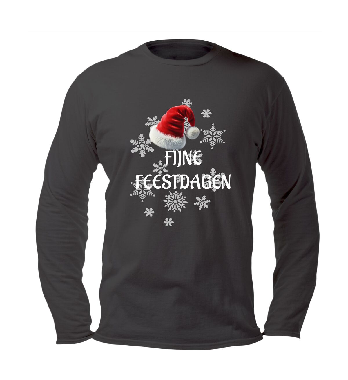 fijne feestdagen t-shirt lange mouw