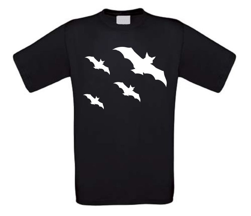 vleermuis halloween t-shirt korte mouw
