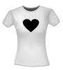 foto 2 zwart hart t-shirt korte mouw