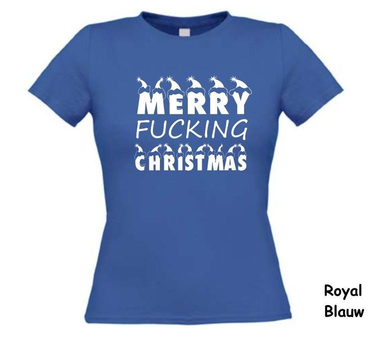 merry fucking christmas t-shirt korte mouw