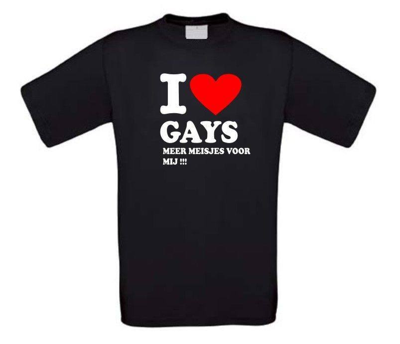I love gays meer meisjes voor mij t-shirt korte mouw