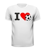 i love voetbal t-shirt korte mouw