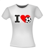 foto 2 i love voetbal t-shirt korte mouw