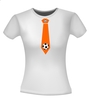 foto 4 voetbal stropdas oranje t-shirt korte mouw