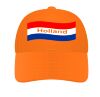 Holland cap oranje met nederlandse vlag