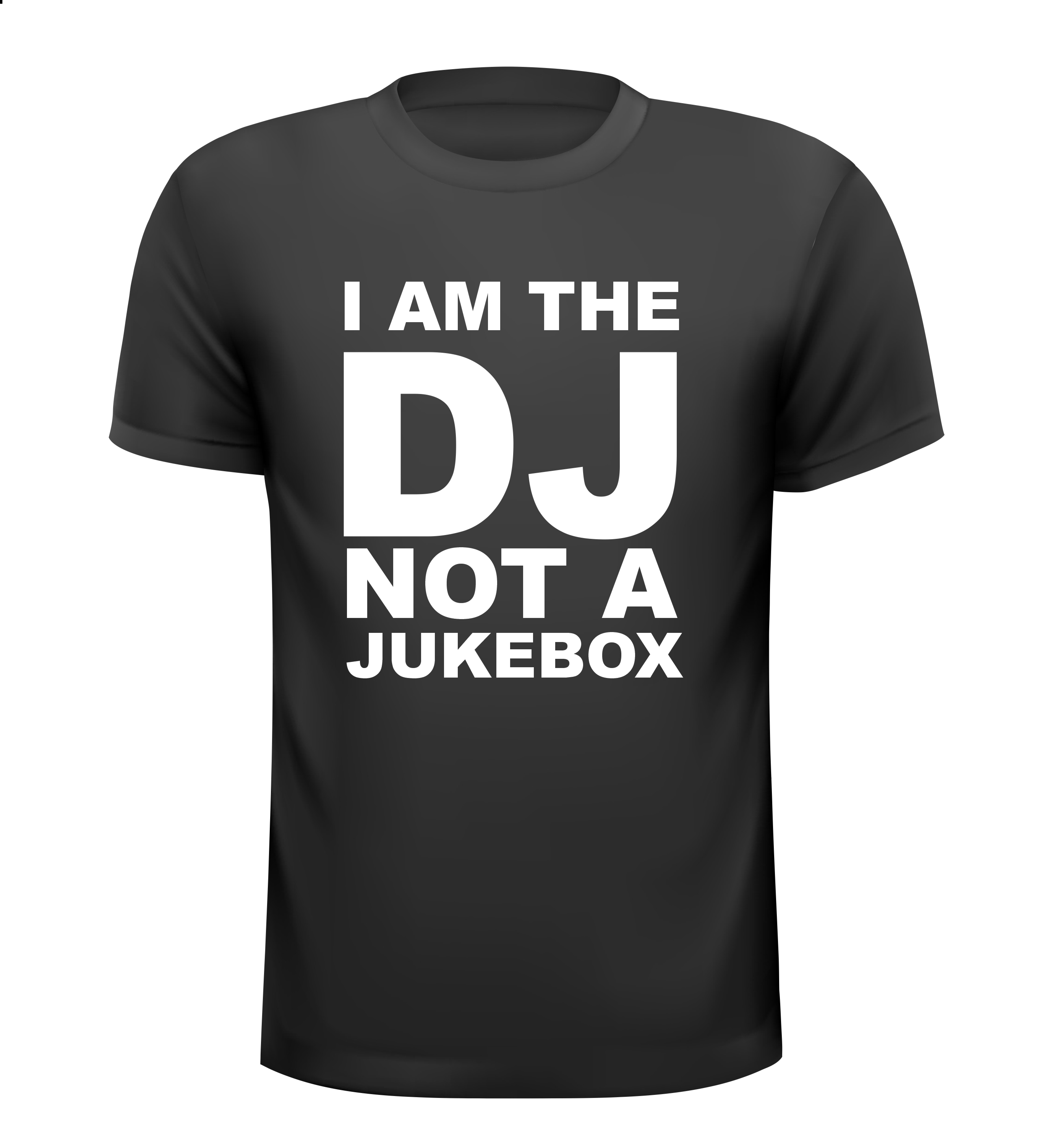 i am a dj not a jukebox t-shirt korte mouw