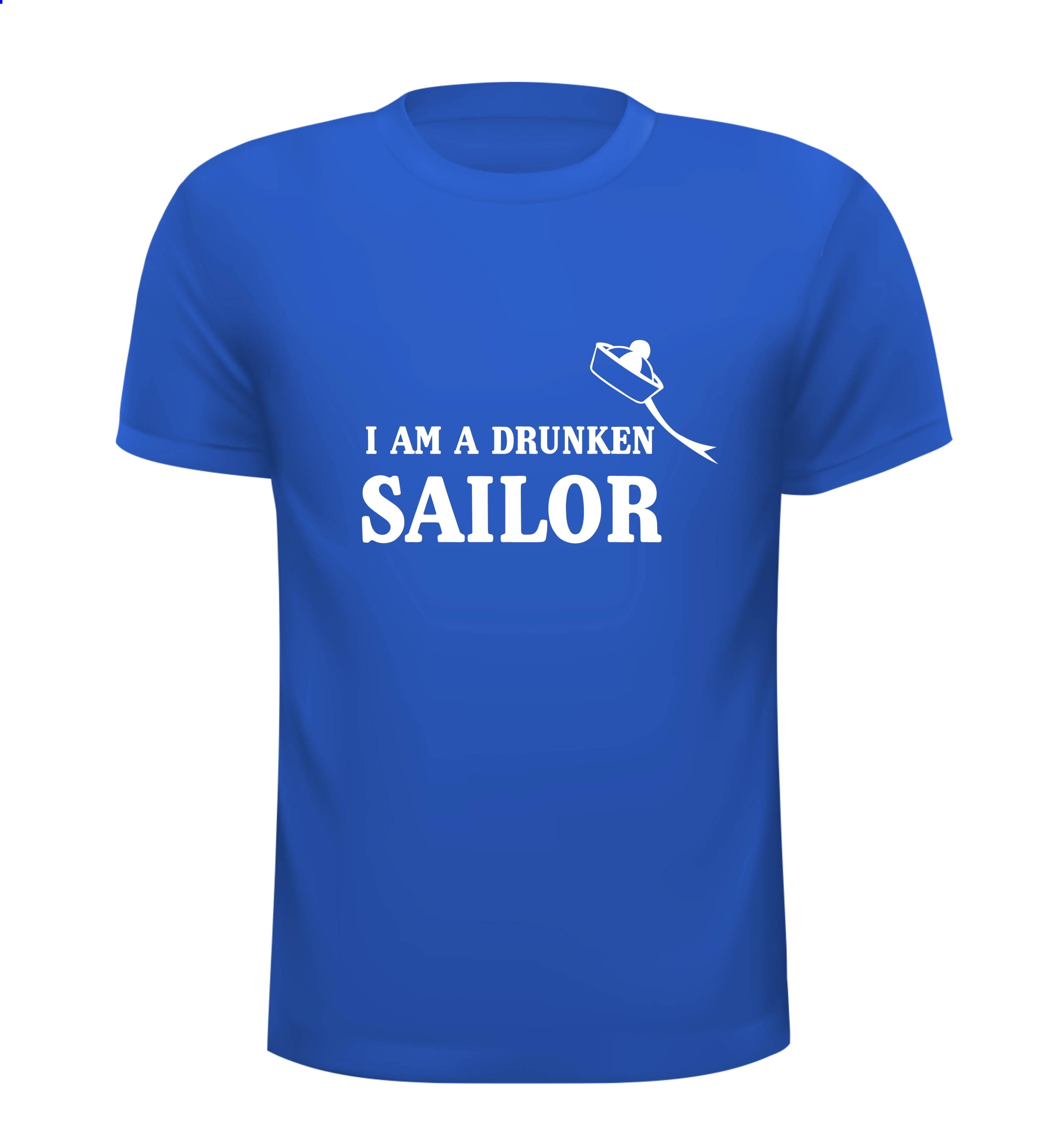 i am a drunken sailor t-shirt korte mouw