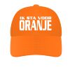 ik sta voor oranje pet leuk pet om tijdens het WK EK voetballen