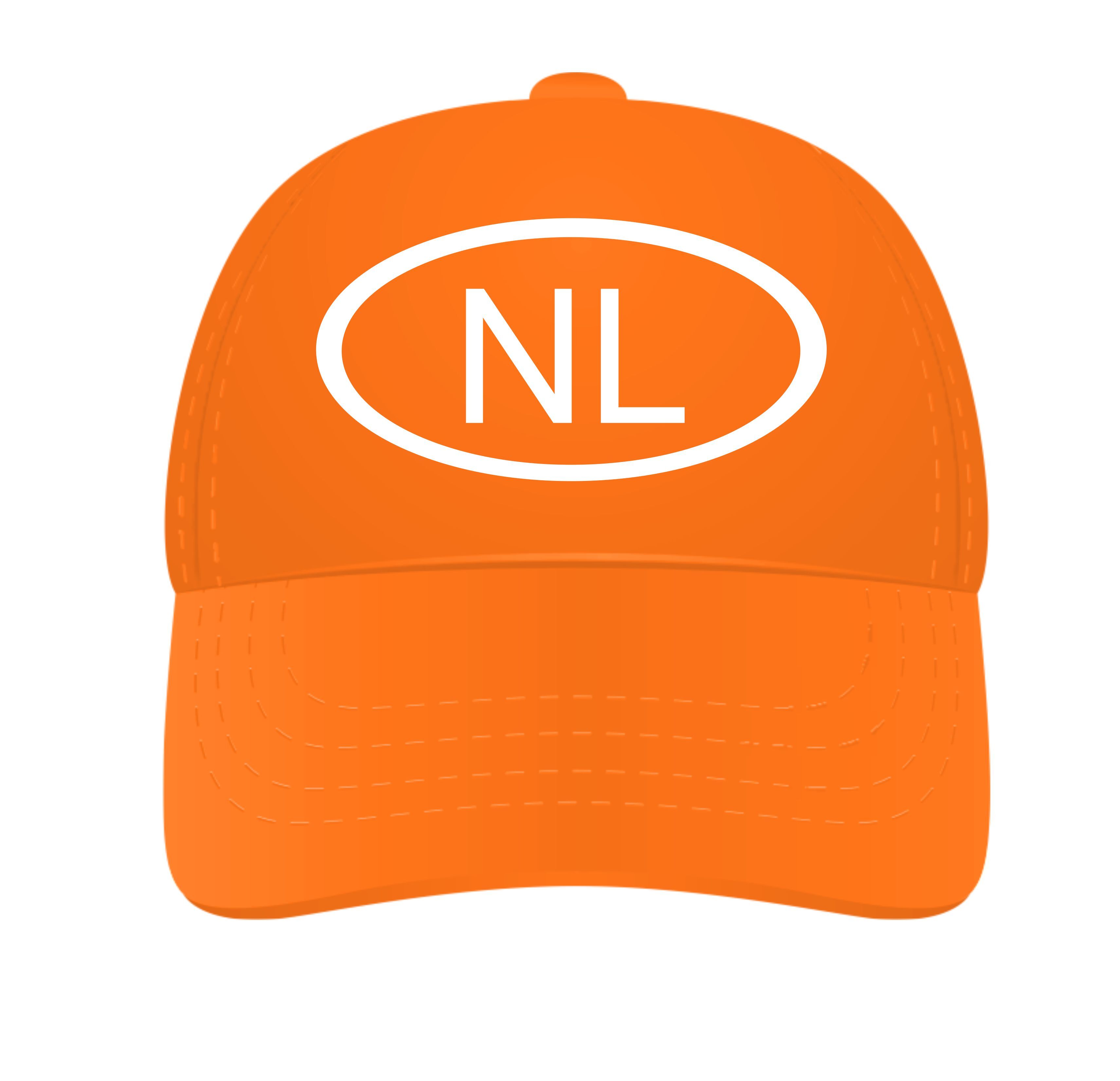 Oranje Pet met symbool NL Nederland WK EK voetballen pet