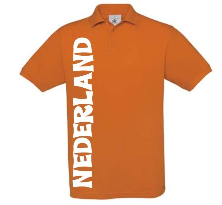 Nederland oranje polo korte mouw