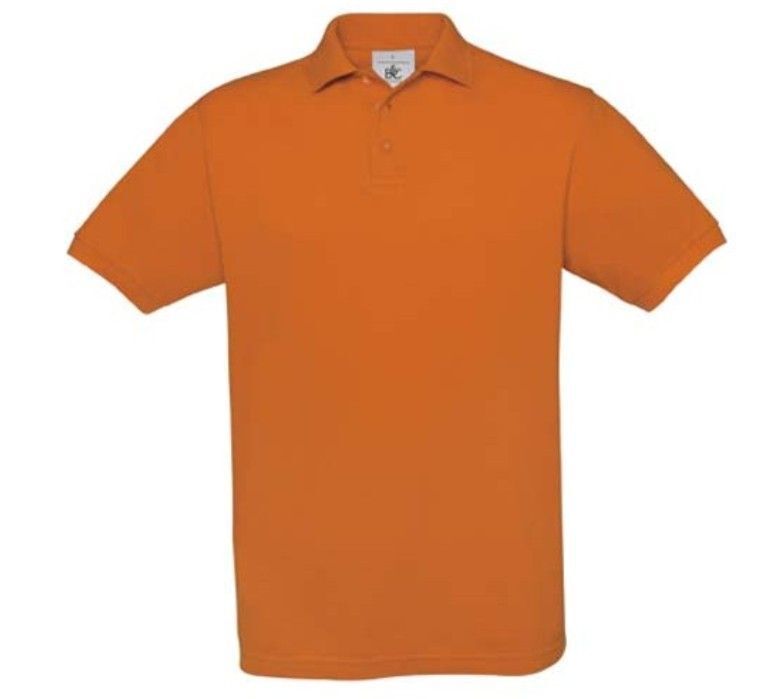 Polo oranje korte mouw