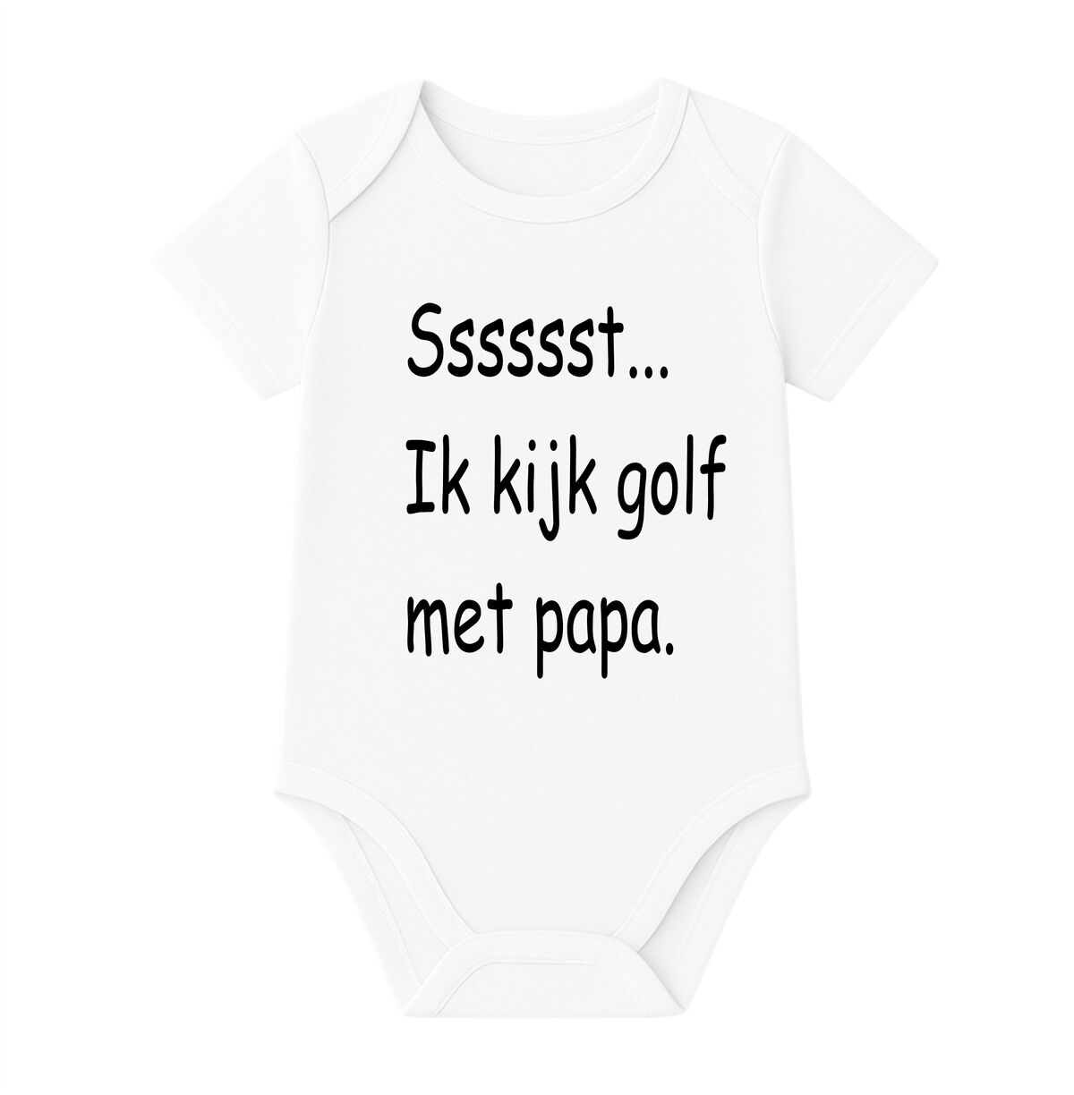 Sssssst... ik kijk golf met papa.