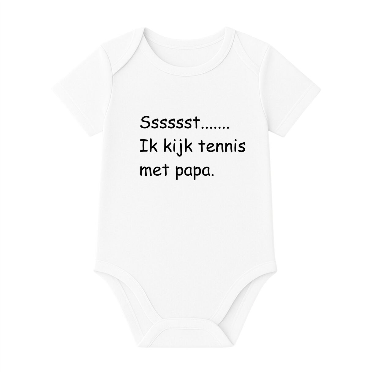 Sssssst....... ik kijk tennis met papa. romper