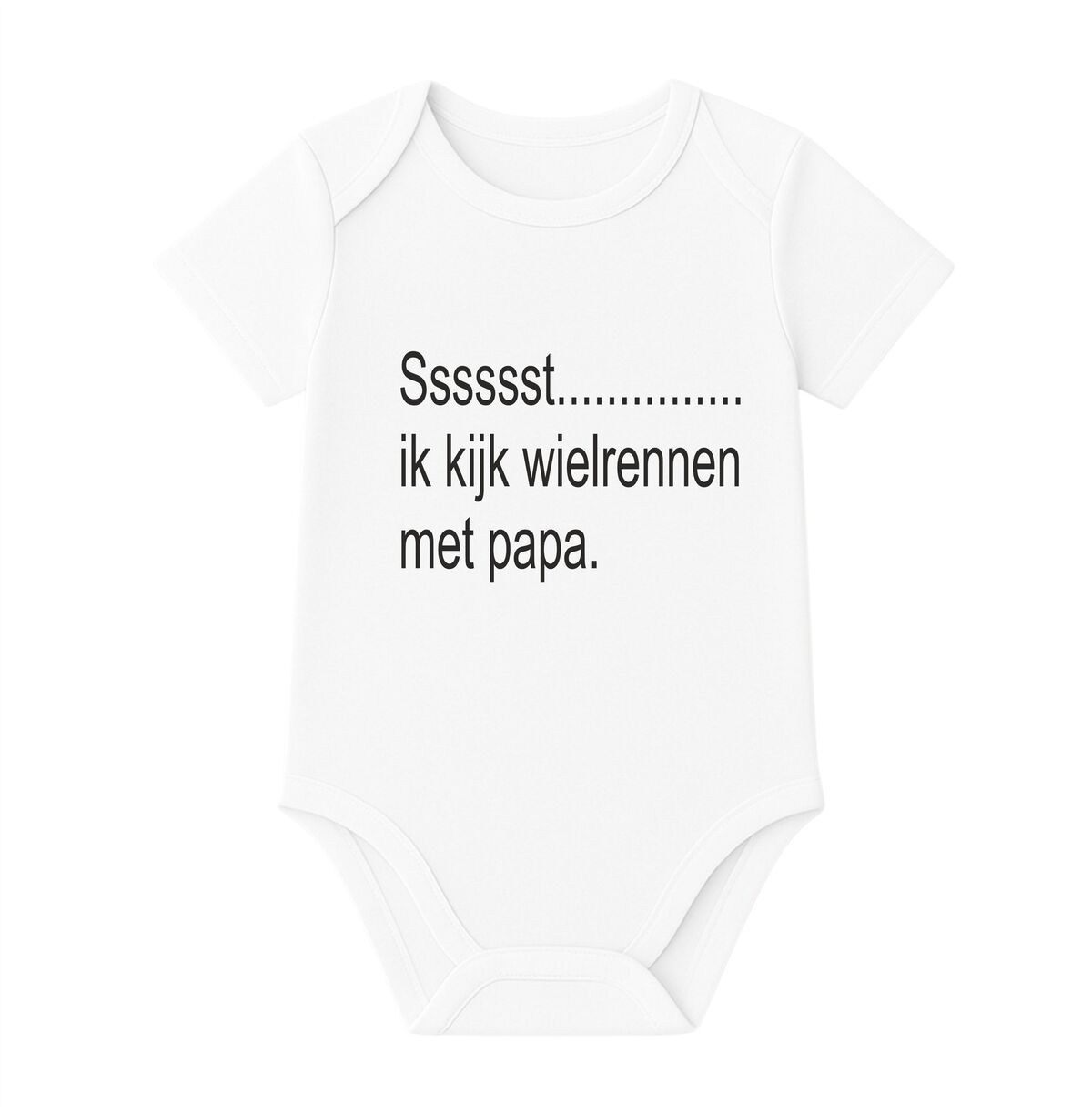 Sssssst............... ik kijk wielrennen met papa.