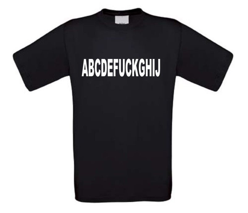 abcdefuckghij t-shirt korte mouw