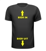 bier in bier uit t-shirt korte mouw