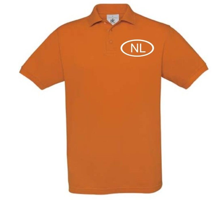 nl polo oranje korte mouw