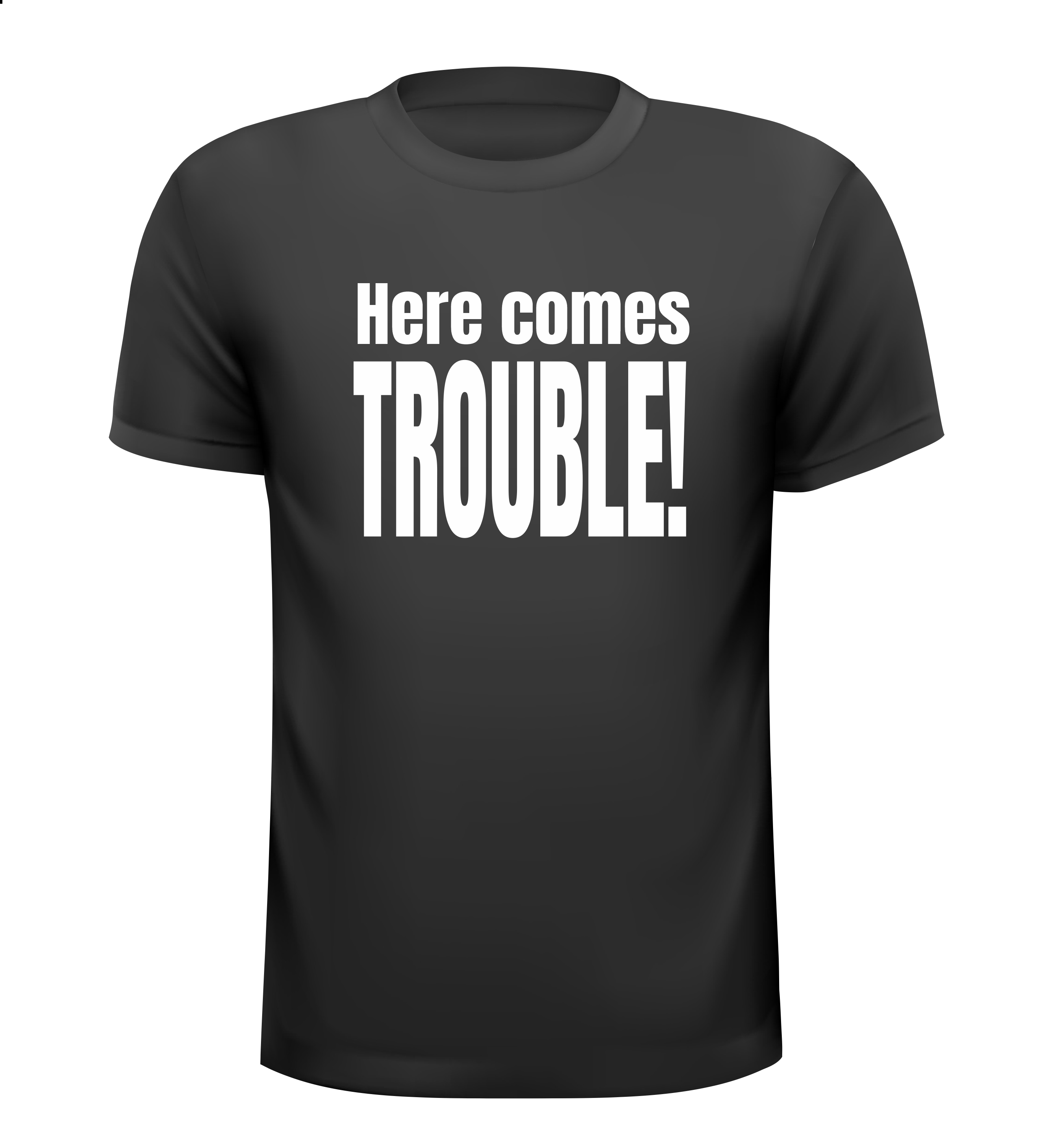 here comes trouble t-shirt korte mouw