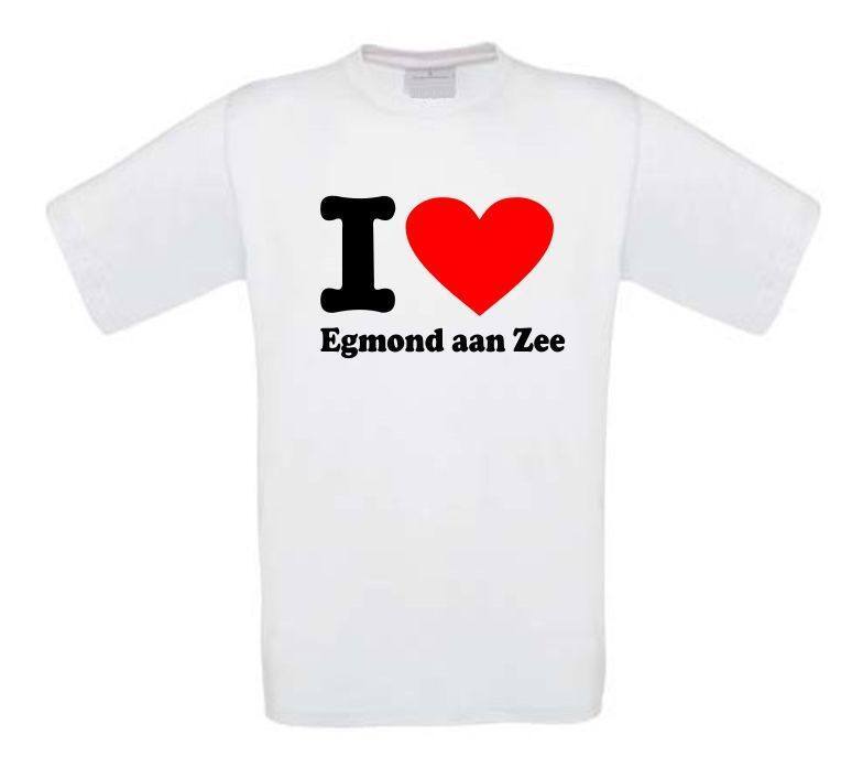 I love Egmond aan Zee t-shirt korte mouw