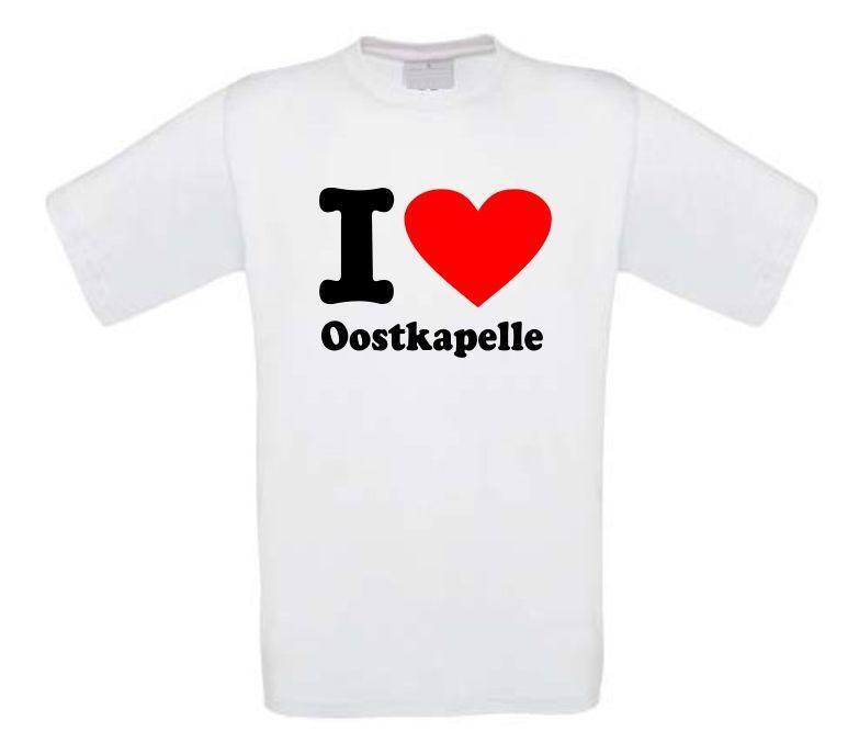 I love Oostkapelle t-shirt korte mouw