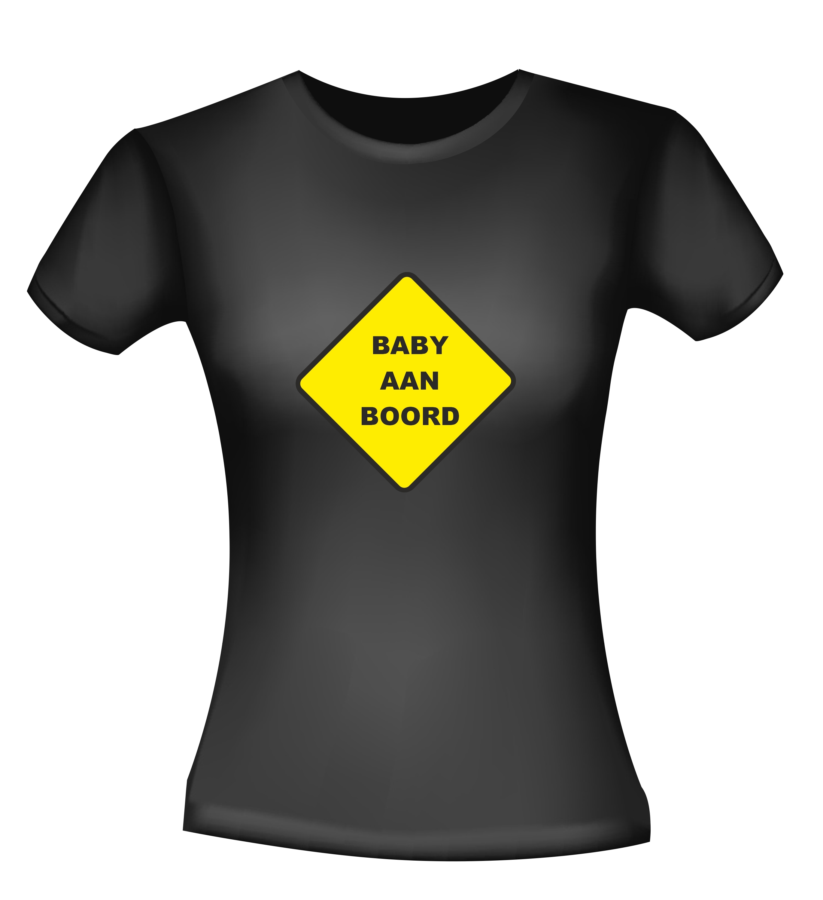 Baby aan boord shirt voor zwangere dames