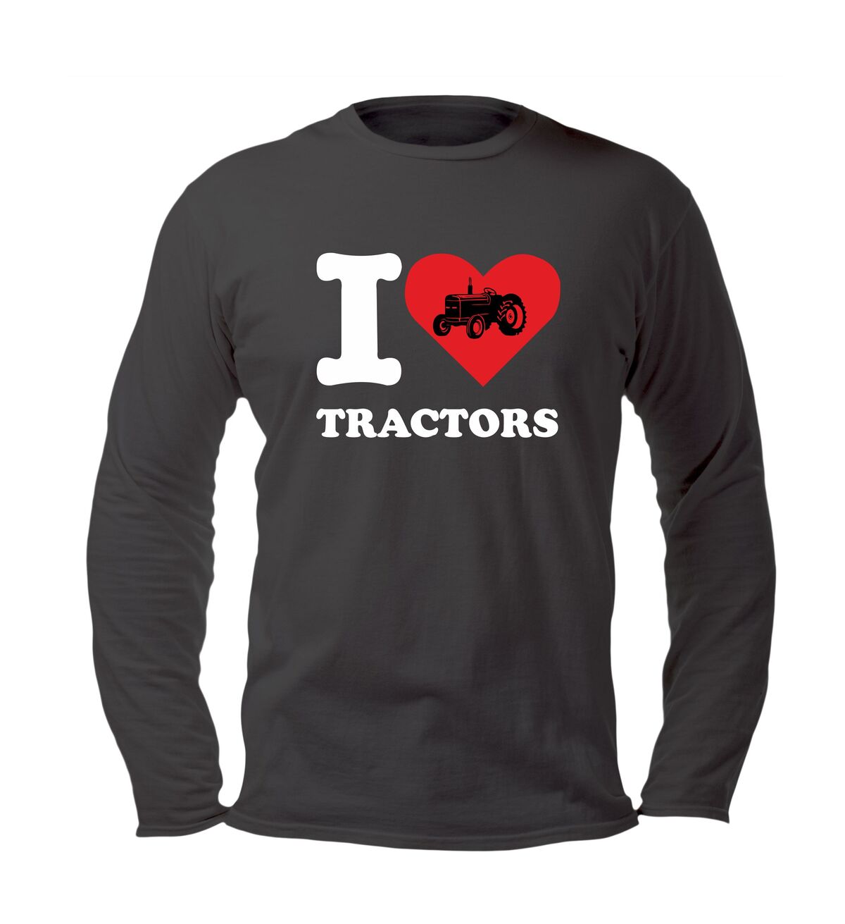 i love tractors shirt lange mouw