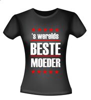 Werelds beste moeder t-shirt korte mouw Werelds beste moeder t-shirt korte mouw