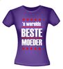 foto 2 werelds beste moeder t-shirt korte mouw