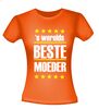 foto 5 werelds beste moeder t-shirt korte mouw