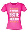 foto 6 werelds beste moeder t-shirt korte mouw