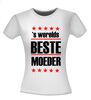 foto 7 werelds beste moeder t-shirt korte mouw