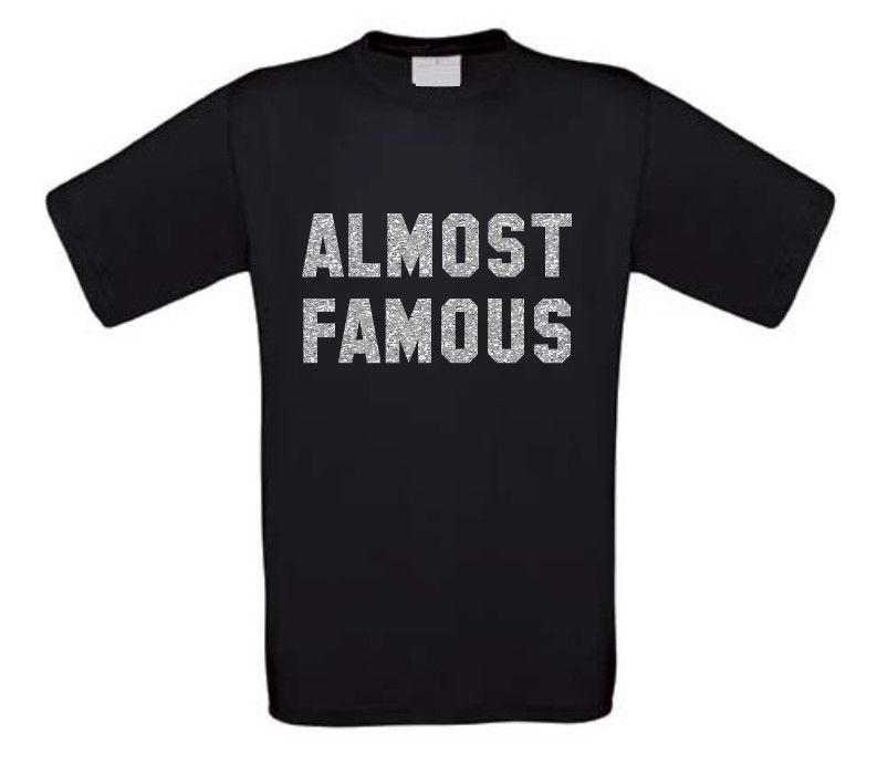 Almost Famous bijna beroemd t-shirt korte mouw glitter zilver