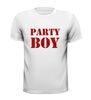foto 1 glitter rood party boy t-shirt korte mouw