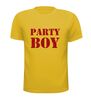 foto 2 glitter rood party boy t-shirt korte mouw