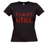 foto 2 glitter rood party girl t-shirt korte mouw