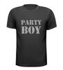 foto 1 glitter zilver party boy t-shirt korte mouw