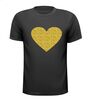 foto 1 Gouden glitter hart t-shirt voor dames en heren