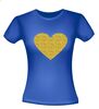 foto 6 Gouden glitter hart t-shirt voor dames en heren