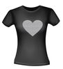 foto 2 Shirt met glitter zilveren hart stralend en stijlvol