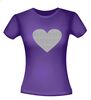 foto 4 Shirt met glitter zilveren hart stralend en stijlvol