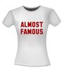 foto 2 Shirtje Almost Famous bijna beroemd glitter rode letters